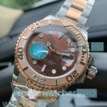 Knockoff Rolex Yacht-Master Rose Gold Rotatable Bezel 2-Tone Rose Gold Men's Watch